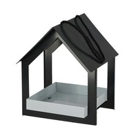 Vogelfutterhaus Vogelfutterspender VogelfuttersäUle Stahl Anthrazit Garten Deko
