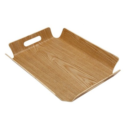 Luxus Schreibtisch Tisch Bambus im Bett Brot Holz Tablett Holz Obst Frühstück Essen9194