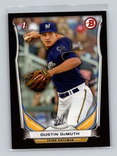 2014 Bowman Draft Picks & Prospects Black Asia Dustin DeMuth Milwaukee Brewers