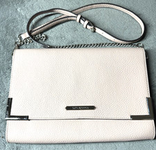 Steve Madden Light Pink Crossbody clutch Chain Adjustable Strap 11"x8" Flap Over