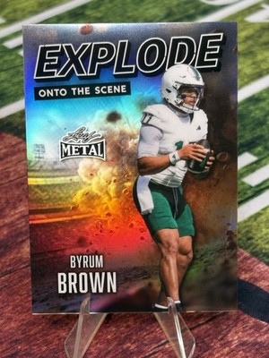 2026 Leaf Metal Football Explode Onto The Scene Base Platinum /2 SSP Byrum Brown