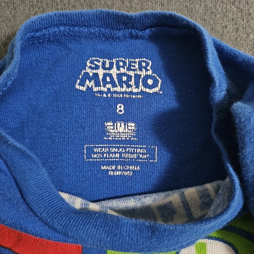 Super Mario Borthers 2-Peice Size 8 Boys Pjama Set - Picture 3 of 8