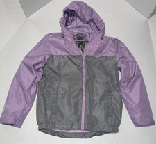 Eddie Bauer Girls 14/16 Lavender 3-in-1 Jacket Leopard Fleece Lined Hooded B68