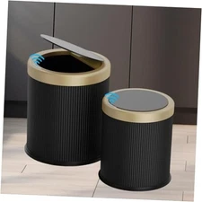 2Pack Automatic Bathroom Trash Can, Touchless Motion Dark Grey Motion-Senor