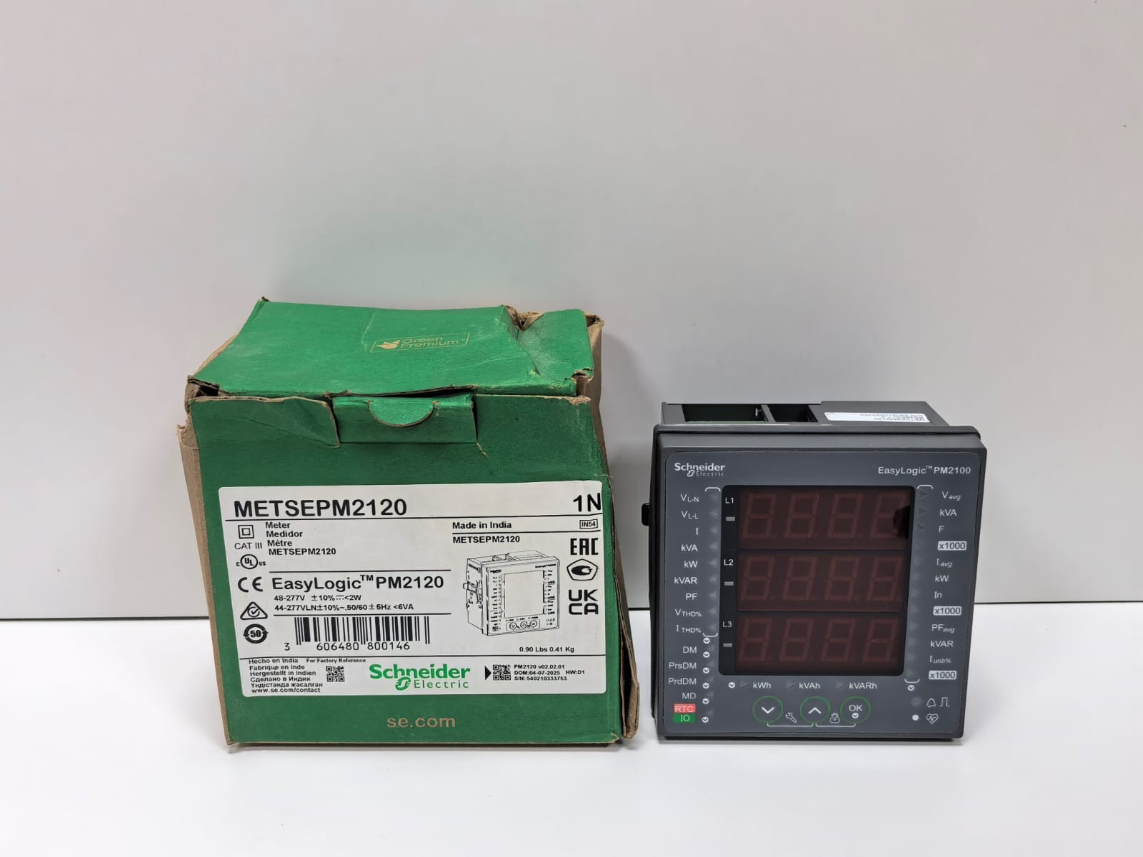 Schneider Electric METSEPM2120 SCHNEIDER ELECTRIC EASYLOGIC PM2100 ENERGY METER METSEPM2120 1