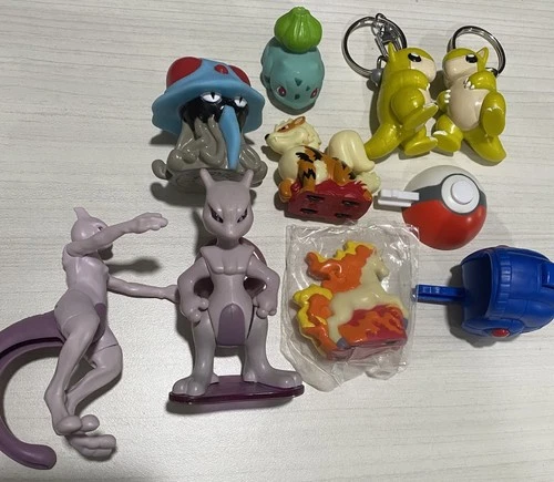 Vintage 1999 Nintendo Burger King Toy Lot Mewtwo & Arcainine Pokémon Launchers