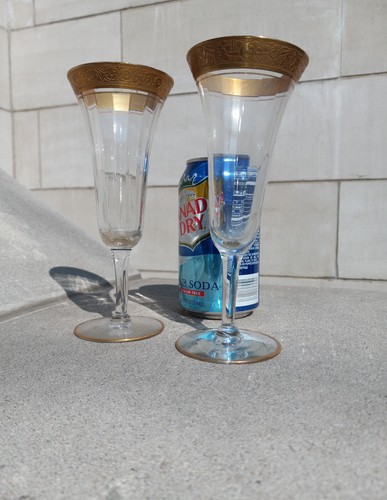 Pair Tiffin-Franciscan Rambler Rose Champagne Flutes 6.75" - Picture 9 of 9