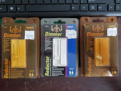 (3-PCS) Eagle Electric brand dimmer light switch 6420W-K (TA4MS)U
