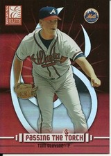 2003 Donruss Elite Passing The Torch Tom Glavine 8 Mets 0239/1000