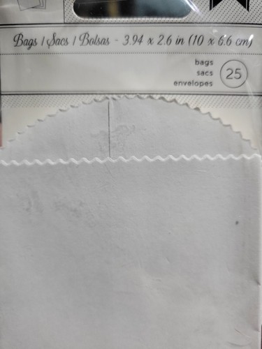 "Nuevo paquete de 25 bolsas de papel artesanal blancas de 3,94"" x 2,6"" joyas para fiestas bodas" - Imagen 4 de 4