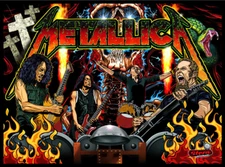 Stern METALLICA Pinball Machine Custom TRANSLITE #1 FITS DMD Stern Model NOT LCD