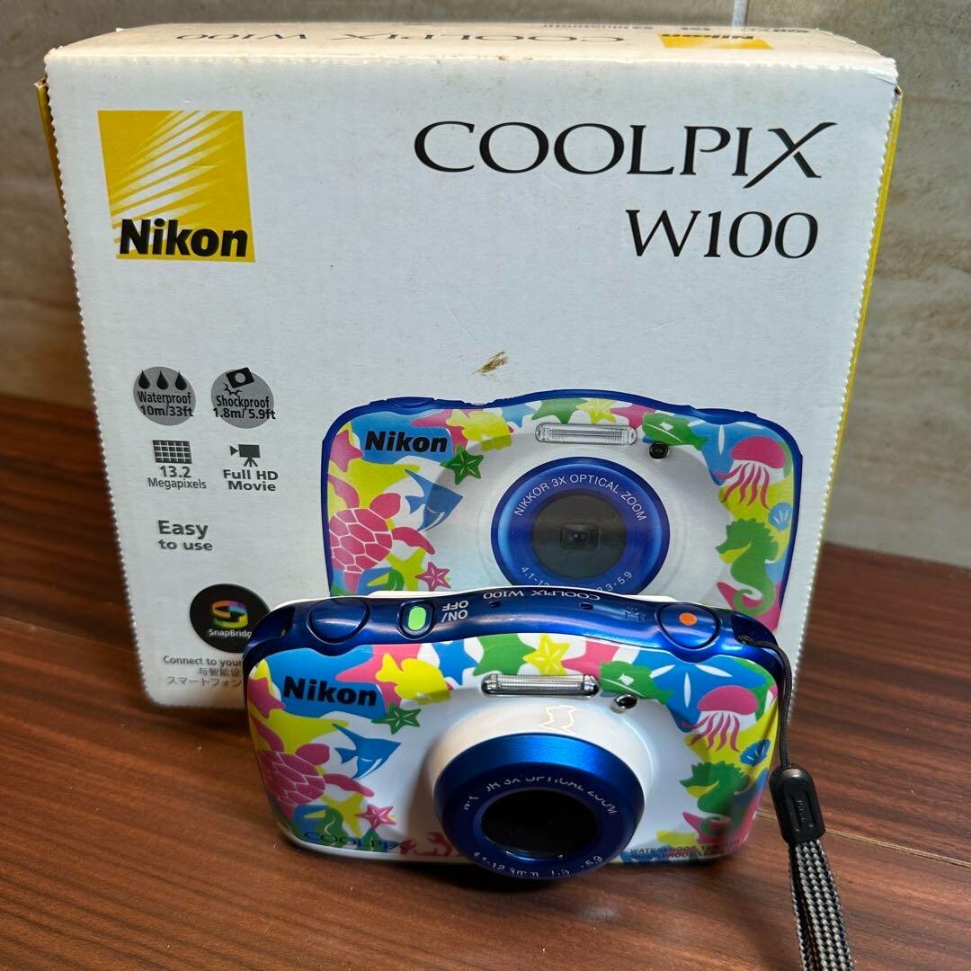 Nikon COOLPIX W100 マリン デジカメ 2383 Nikon COOLPIX W100 Marine Digital Camera 2383 From Japan | eBay
