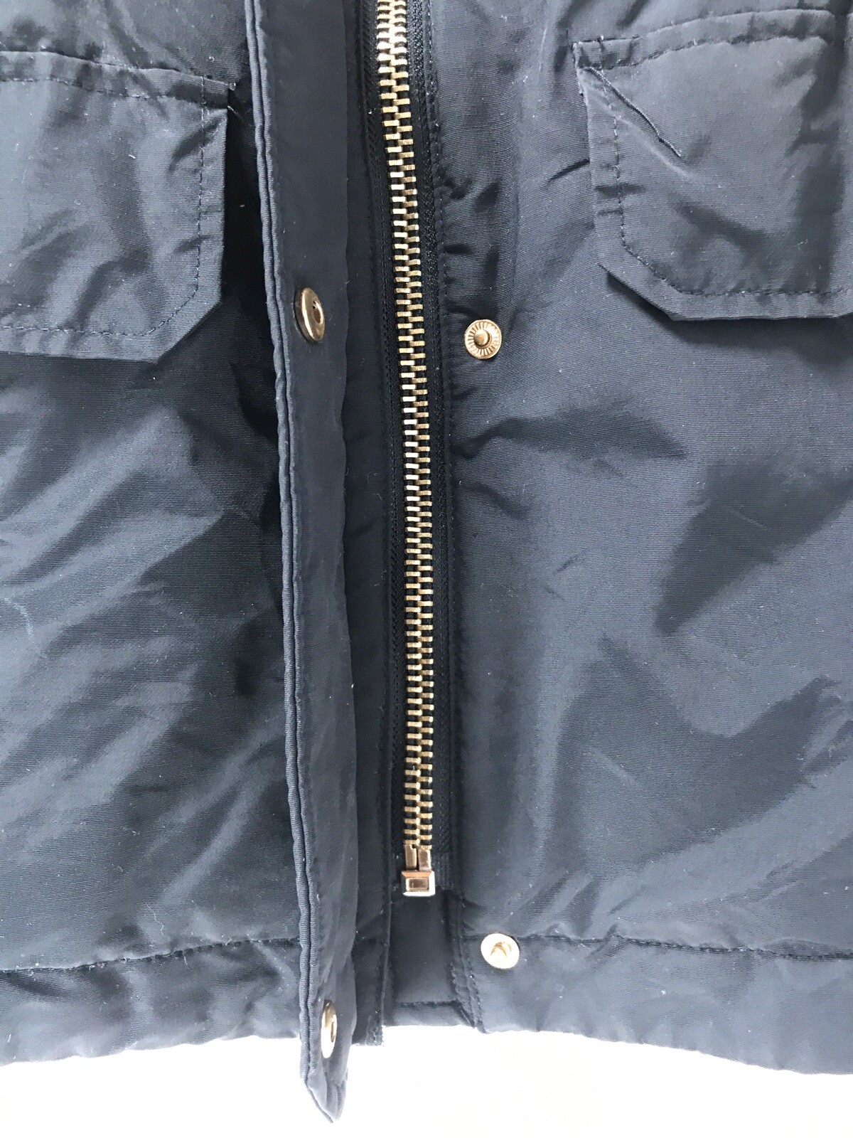 Zara Basic Outerwear Puffy Jacket Zip Up 2 Flap F… - image 9