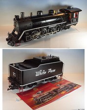 LGB Lehmann Spur G Nr. 21832 WP&Y Dampflok 73 m Tender White Pass OVP #3682