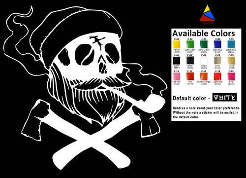 Skulls Vinyl Decal Sticker Car Window Bumper Death Head Skeleton Bonds Pirates - Bild 13 von 14