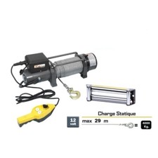 Paranco elettrico 12V 8000 lbs con comando a filo 3,2m Ribitech - PE12V/9000