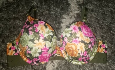 VS pink push up bra BRAND NEW size 34b  multi floral 