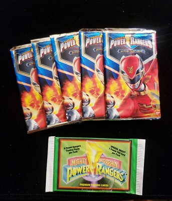 Power Rangers Action Card Game, Rise of Heroes, Booster Series, 2013, 5pks