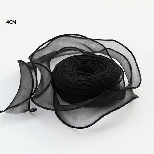 10Yards Ruffle Mesh Ribbon Trim Tape Tulle Edging DIY Packaging Bouquet Material - Picture 2 of 7