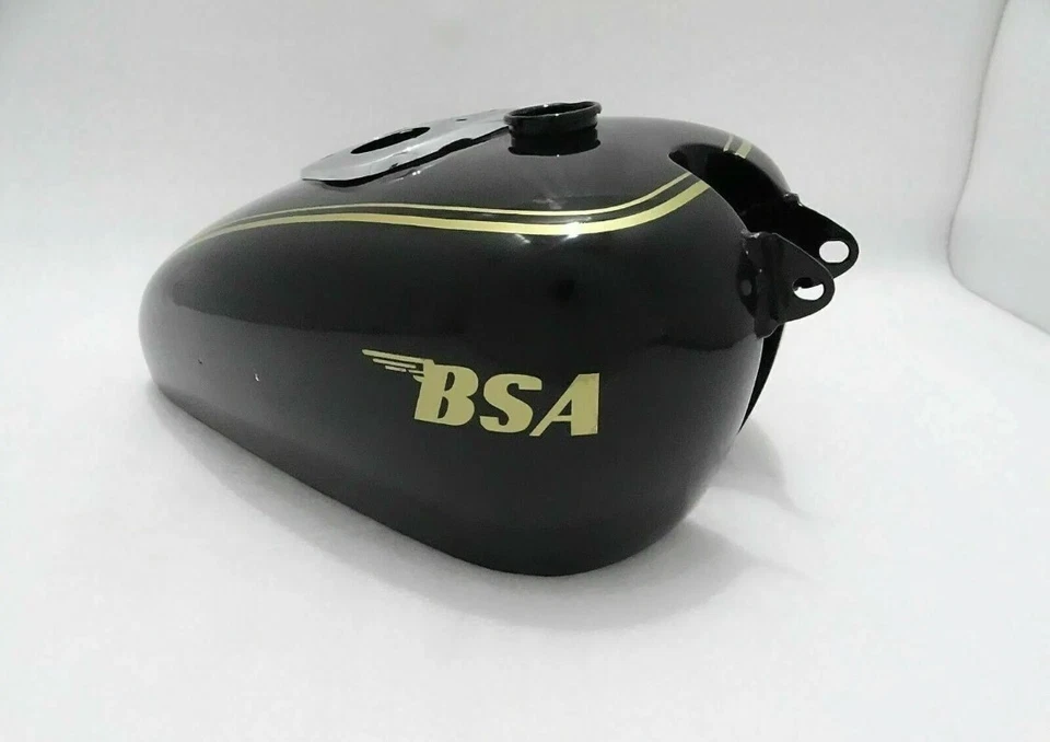 Tanque de gasolina BSA M20/21 DLXM22/M23/24 pintado negro forro dorado/APTO PARA Foto 3 de 4