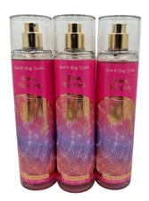 Bath & Body Works LOT 3 Pink Tie Dye Fine Fragrance Mist Perfume Spray Splash 8