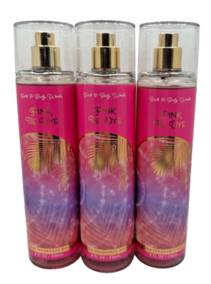#ad Bath amp; Body Works LOT 3 Pink Tie Dye Fine Fragrance Mist Perfume Spray Splash 8 $30.99