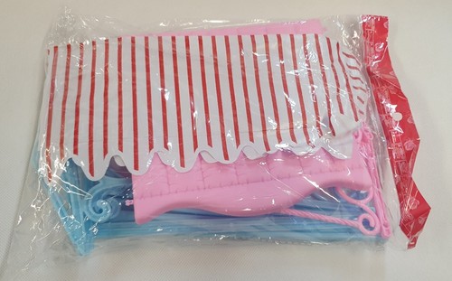 1x Mueble de plástico rosa y azul para casa de muñecas columpio de jardín para muñecas de moda - Imagen 6 de 12