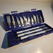 13Pc. Precision Metal Carving Knife Set Non-Slip Durable Arts & Crafts Tool.