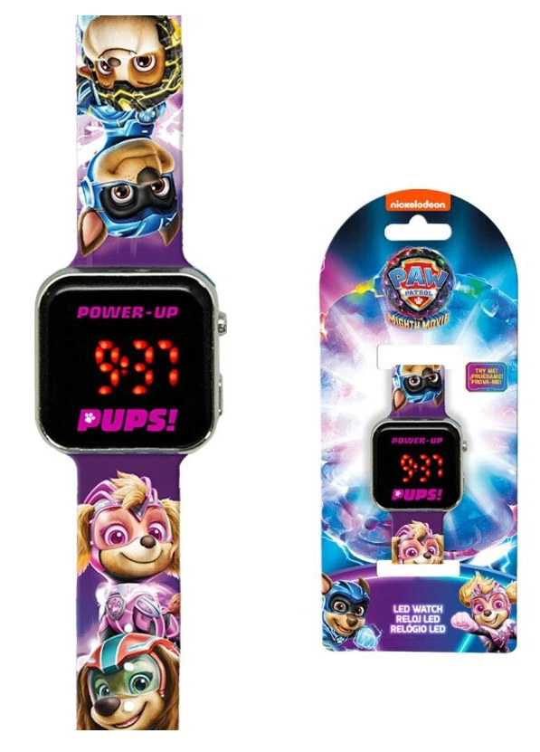 Paw Patrol Armbanduhr Kinderuhr in 2 Varianten Uhr Digital LED Watch Chase Skye - Bild 3 von 4