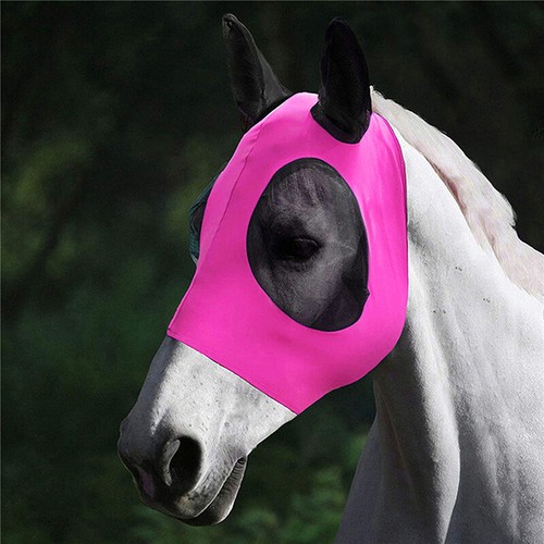 1Pc Horse Face Mask Anti Fly Breathable Stretch Knitted Mesh Anti Mosquito Ma*5S - Picture 11 of 11