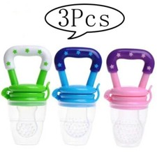 Fruit Fresh Silicone Teether Soother Nibbler Baby Feeder Pacifier Food Feeding
