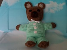 Hand Made Plush Cuddley Crochet Teddy Bear Perfect for a Christmas Gift