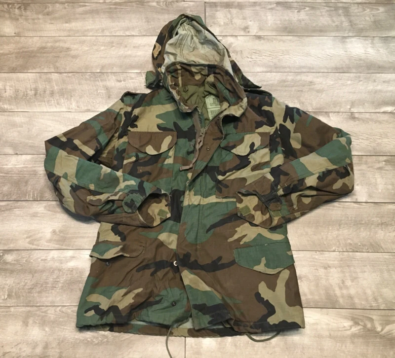 golden-mfg-co camo field cold weather uniform vintage jacket