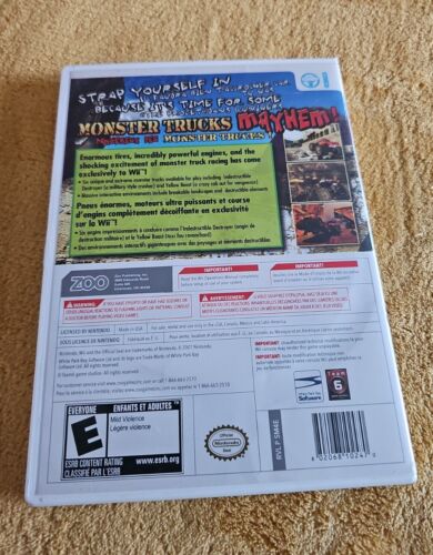 Monster Trucks Mayhem Nintendo Wii Video Game 2007 w/Manual - Picture 2 of 5