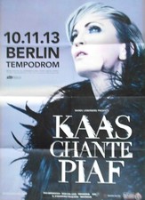 Listing image for KAAS - CHANTE - EDITH PIAF 2013 BERLIN - orig. Concert Poster - DIN A1 - F/U