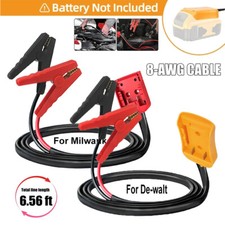 6.5FT Jumper Cable Clamps For Milwaukee /Dewa...