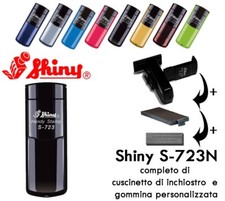 Timbro Personalizzato Shiny S 723, 50X20 mm, portatile, tascabile