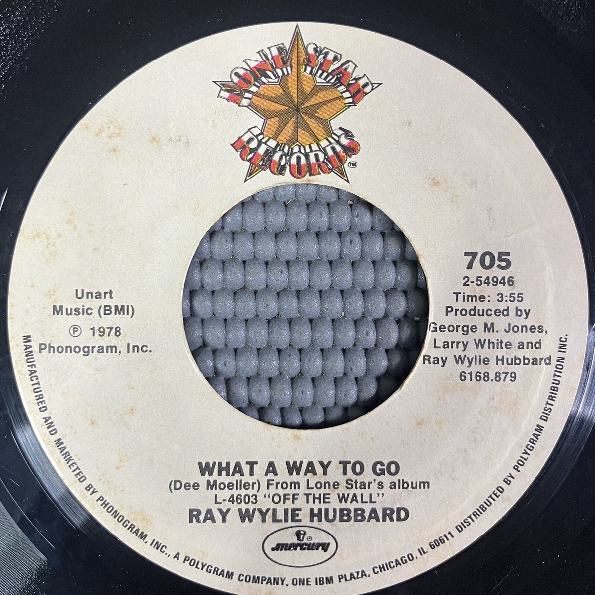 Ray Wylie Hubbard Redneck Mother/What A Way To Go 1978 45RPM