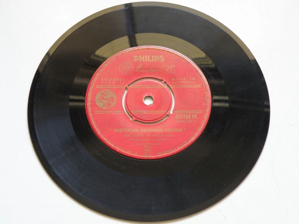 *AUSTRALIAN ABORIGINAL LEGENDS* RARE 1960s OZ STORYTELLING PHILPS 421726-RE 7"EP - Image 4 of 4