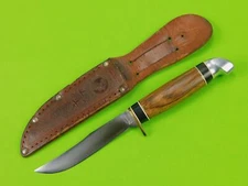 Vintage US Marbles Sportsman's Small Bowie Hunting Stag Knife w/ Sheath