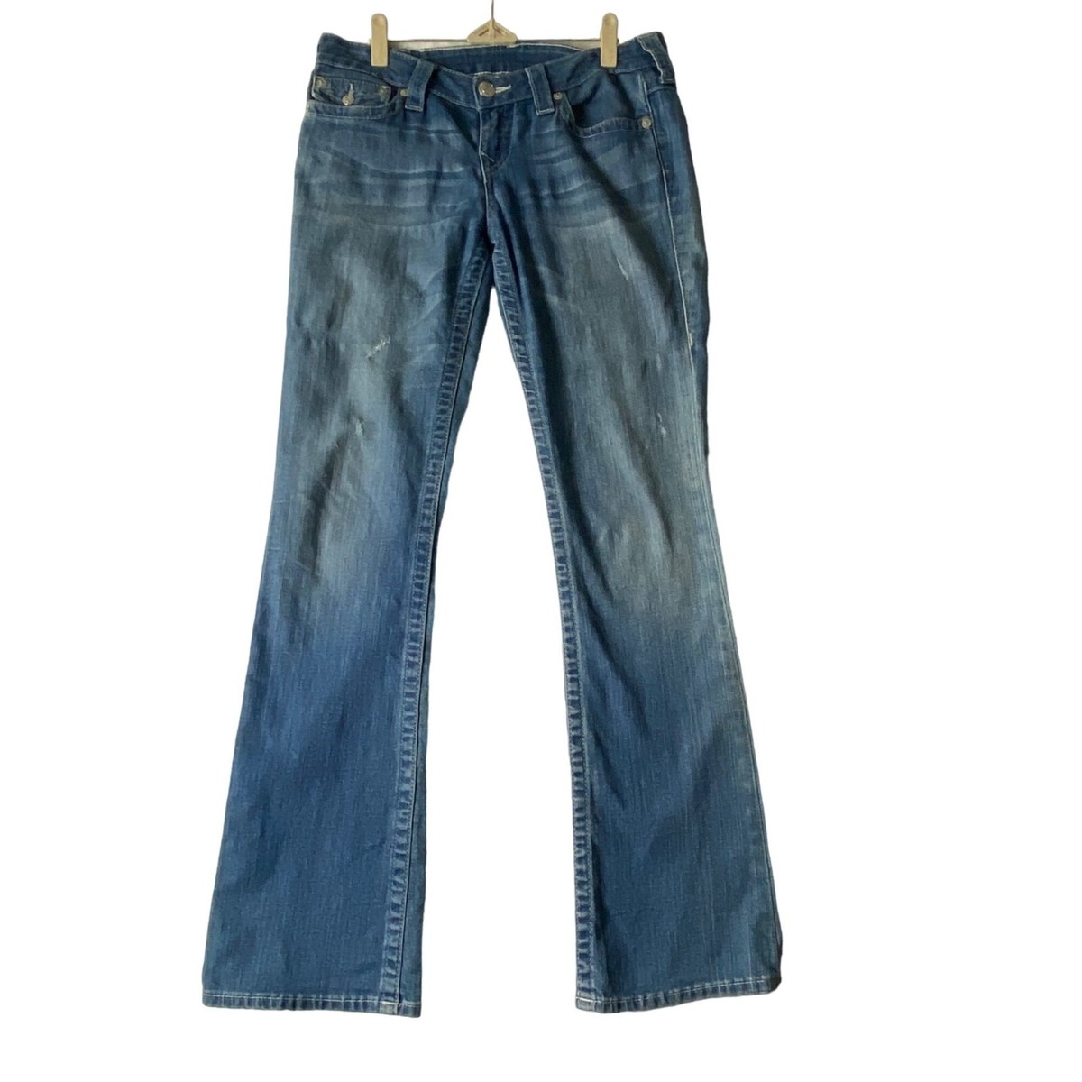 True Religion Boot Cut Denim Jeans Women Size 29 Cotton Blend