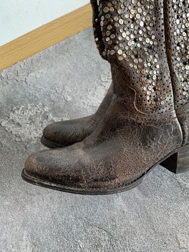 Frye Deborah Studded Tall Western Women Boot size 8 - Picture 6 of 19