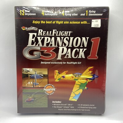 Real Flight G3 Expansion Pack 1 PC 2006 Fly On Both 3D and PhotoField Sites NEW 