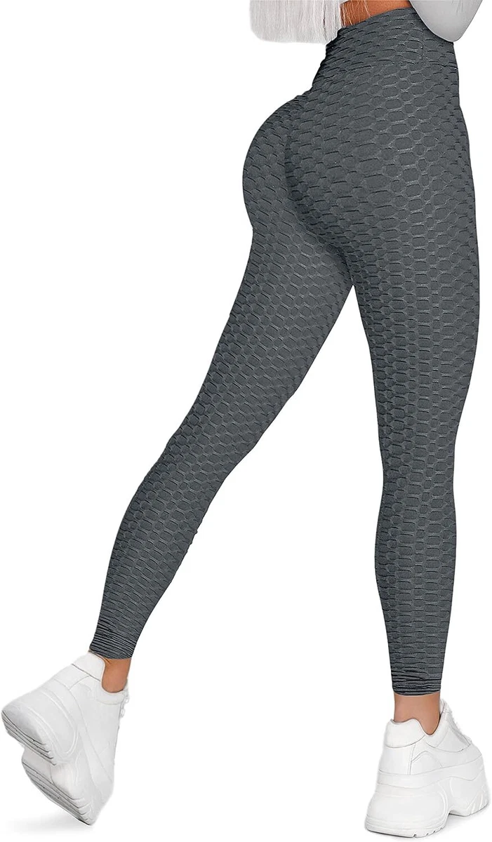 Women's High Waist Active Stretch Workout Yoga Pants - Tummy Control Anti  Cellul