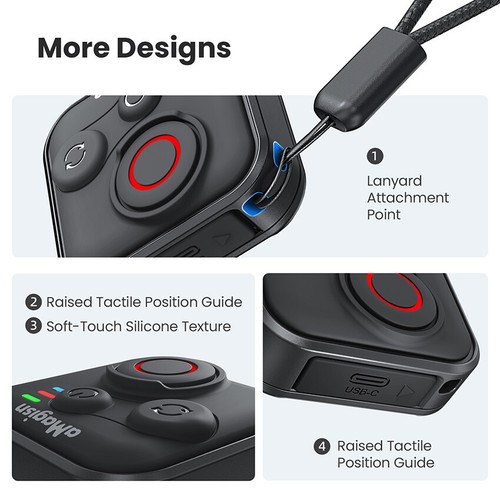 Zakres 50M Wodoodporny pilot Bluetooth do lnsta360 X5 X4 / Ace Pro / GO3S - Zdjęcie 6 z 13