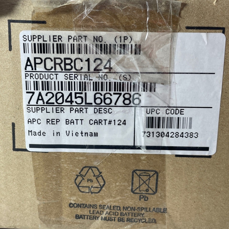 APC by Schneider Electric APCRBC124 UPS Replacement Battery Cartridge