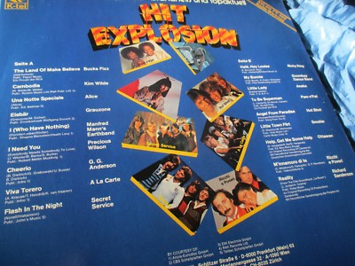 Hit Explosion  '82 , Schallplatte , LP , Pop  Nostalgie , Kult , TOP  1626 , Z 1