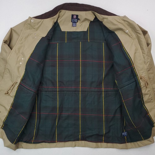 Chaps Ralph Lauren Jacket Mens Large Khaki Field Chore Barn Coat Hook Loop Clasp - Picture 11 of 22