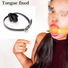 BDSM Bondage Ball Gag for Oral Cavity To Be Worn Under Oral Cavity Tongue-Fixed
