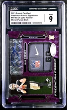 2023 Certified Freshman Fabric Mirror Purple Etch Jake Haener AU/5 CGC 9/10 MINT